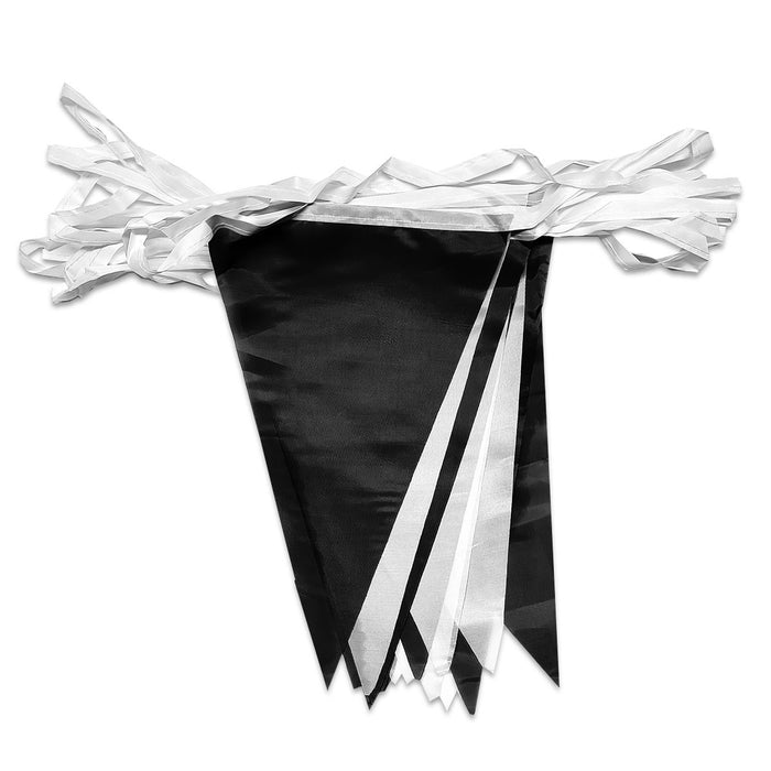Bunting Black and White 10m (33ft)