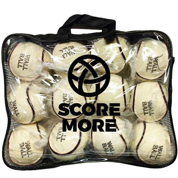 Score More Wall Ball White Size 4 12 Pack