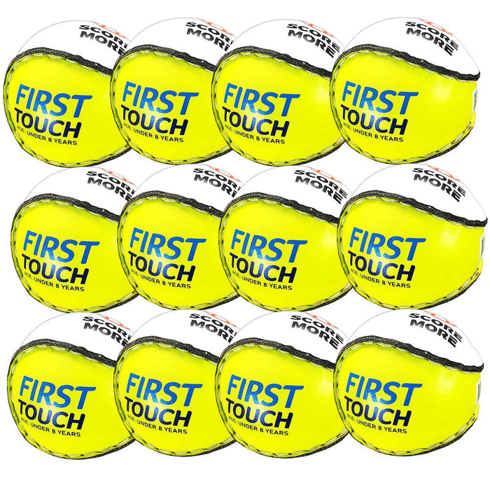 FIRST-TOUCH-SLIOTAR-12-PACK-YELLOW score more