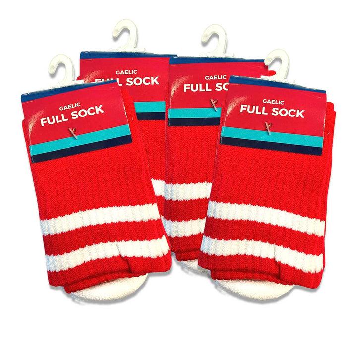 Kids Full Sock Red in 2 Sizes