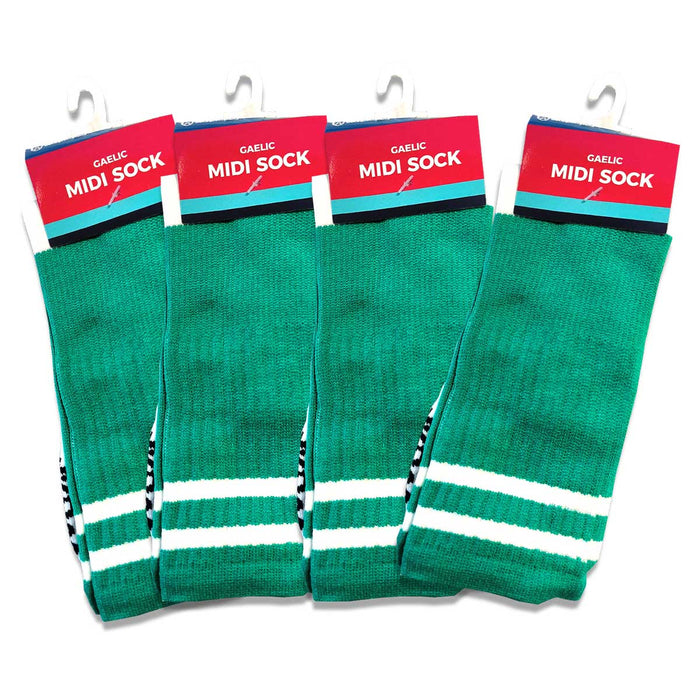 kids green midi socks