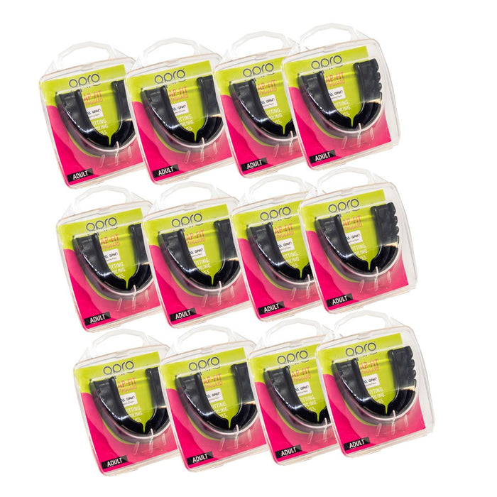 12 Pack Adult SNAP-FIT Mouthguard Individual Colours