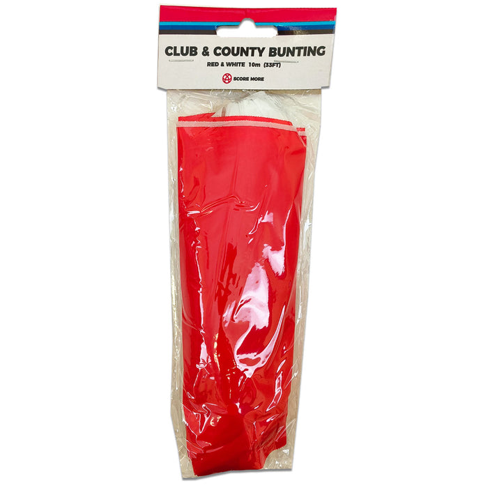 Bunting Red and White 10m (33ft)