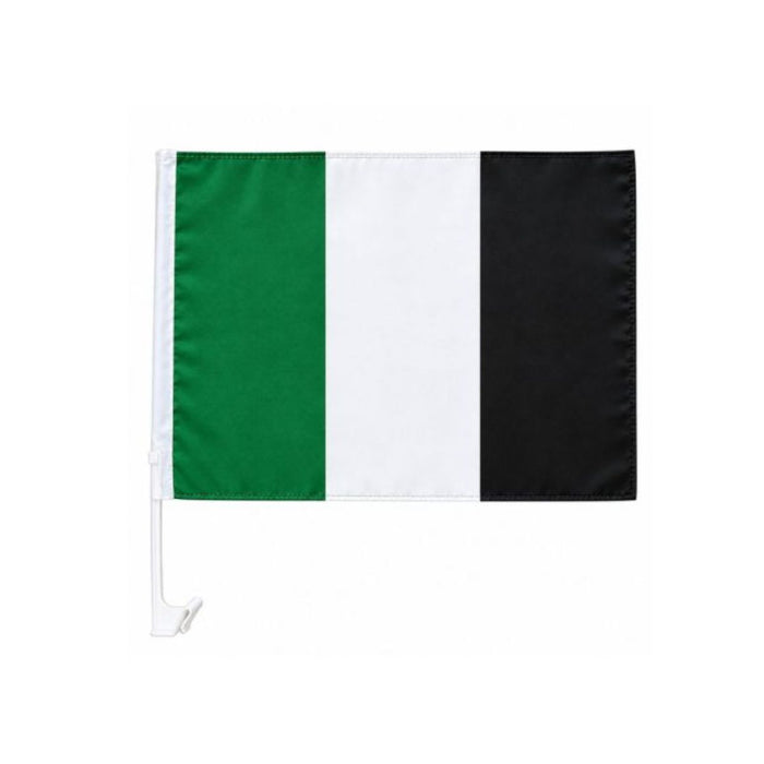 Score More Car Flag Green, White and Black