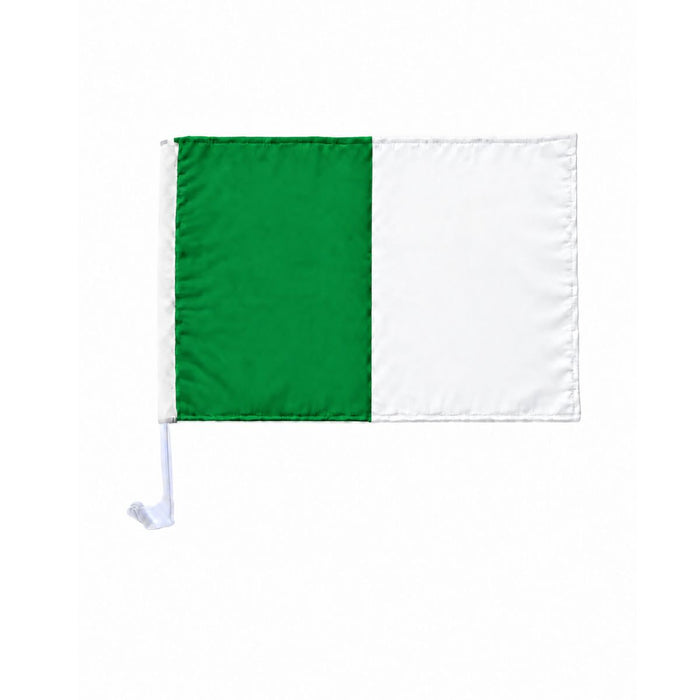Score More Car Flag Green and White