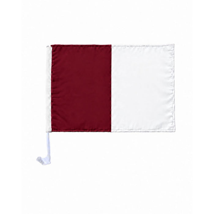 Score More Car Flag Maroon and White
