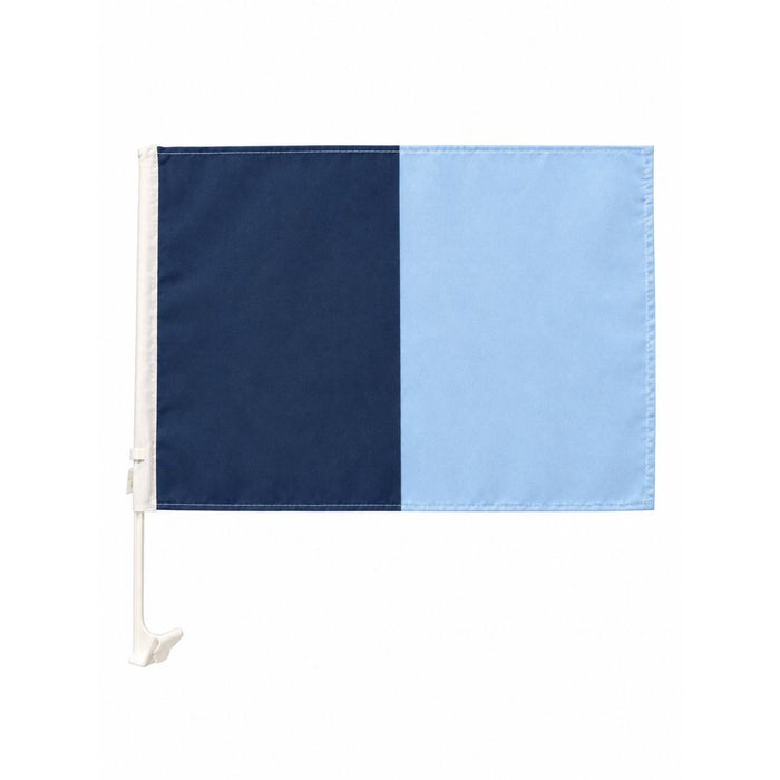 Score More Car Flag Navy and Sky Blue