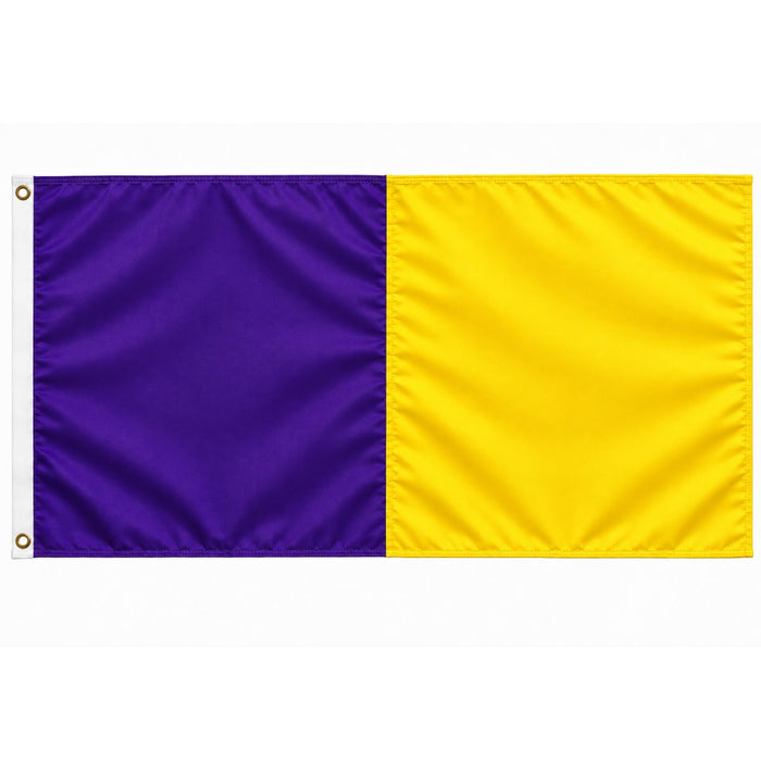 Score More Flag 5x3 Purple and Yellow