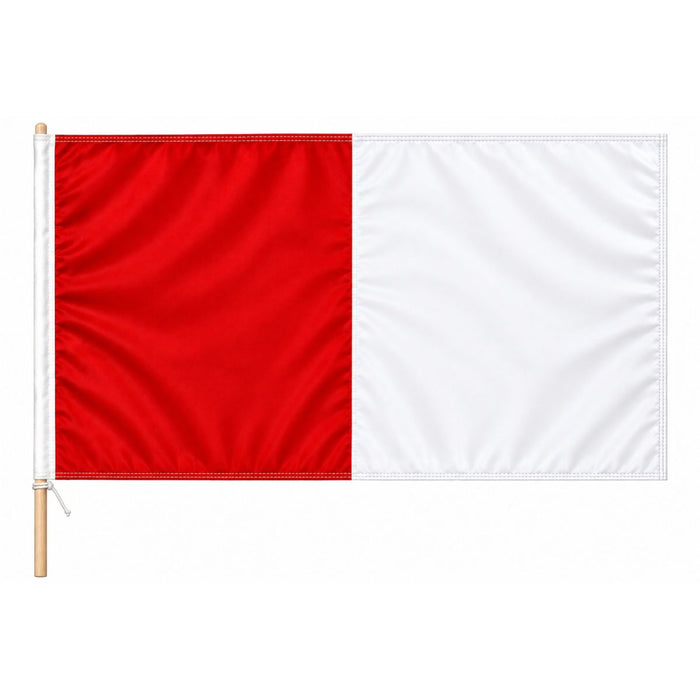Score More Flag with Pole 3x2 ft Red and White