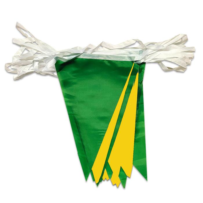 Bunting Green and Yellow 10m (33ft)