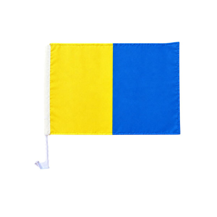 Score More Car Flag Yellow and Blue