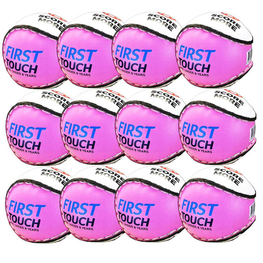 FIRST-TOUCH-SLIOTAR-12-PACK-PINK score more