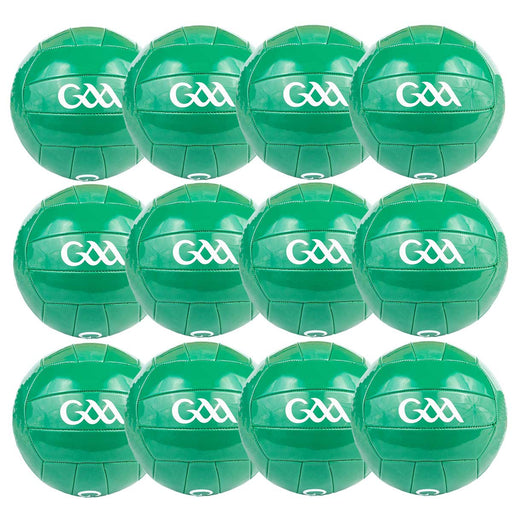 GAA-GAELIC-TRAINER-FOOTBALL-SIZE-5-12-PACK-GREEN-BUNDLE