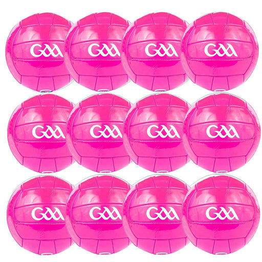 GAA-GAELIC-TRAINER-FOOTBALL-SIZE-5-12-PACK-PINK-BUNDLE