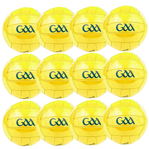 GAA-GAELIC-TRAINER-FOOTBALL-SIZE-5-12-PACK-YELLOW-BUNDLE