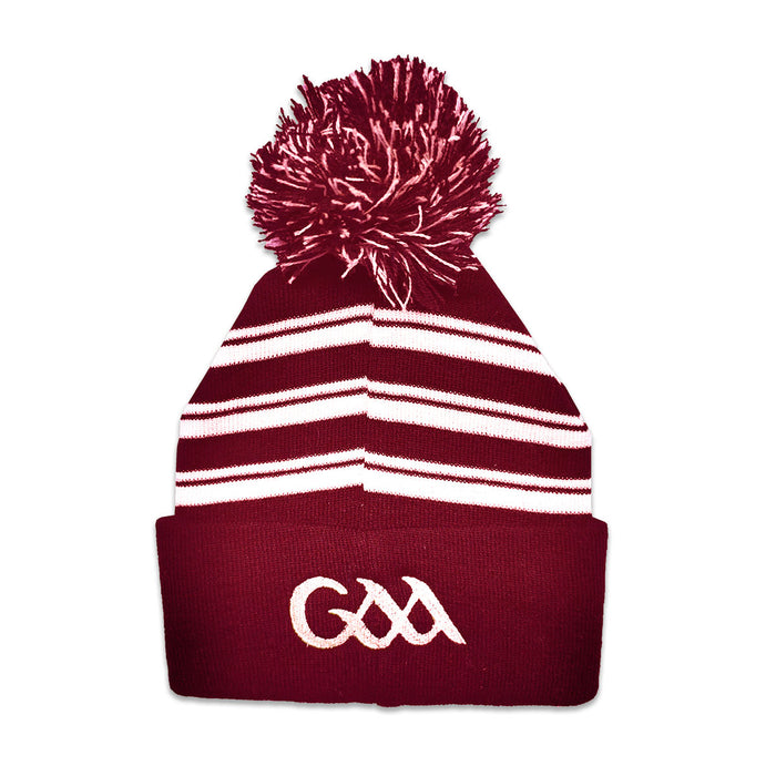 GAA Beanie Maroon/White