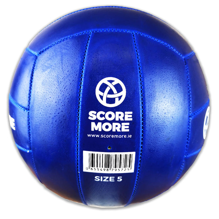 Score More Football Trainer Size 5 Blue PREPUMPED! 70% recycled rubber