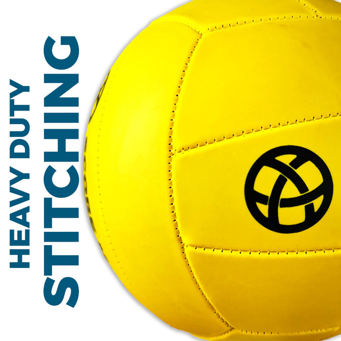 Score More Football Trainer Size 5 Yellow PREPUMPED! 70% recycled rubber